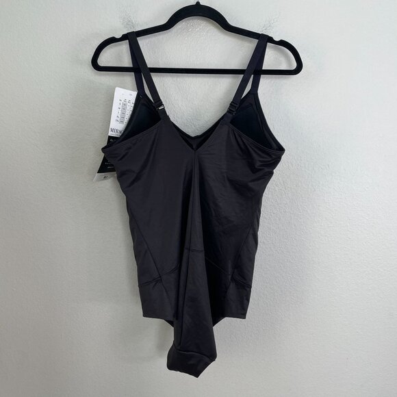 NEW Miraclesuit Womens Plus 2XL Wirefree Black Bodysuit Comfy Curves Slimming - Picture 7 of 11